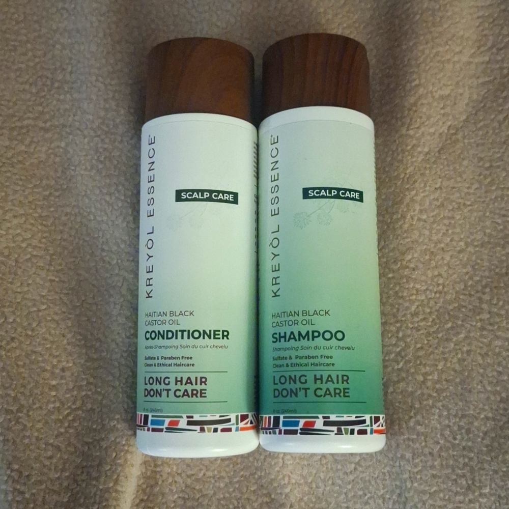 Kreyol Essence shampoo and conditioner>Haitian black castor oil 8 oz.